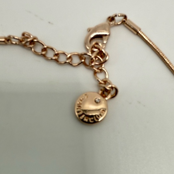 Vintage Signed Charter Club Gold Tone Chain Necklace Solid Curved Angular Shaped - Picture 4 of 4